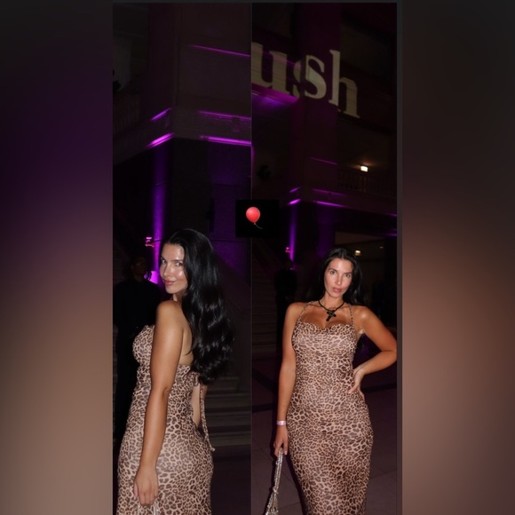 Leopard Print Midi Dress - Picture 4 of 6